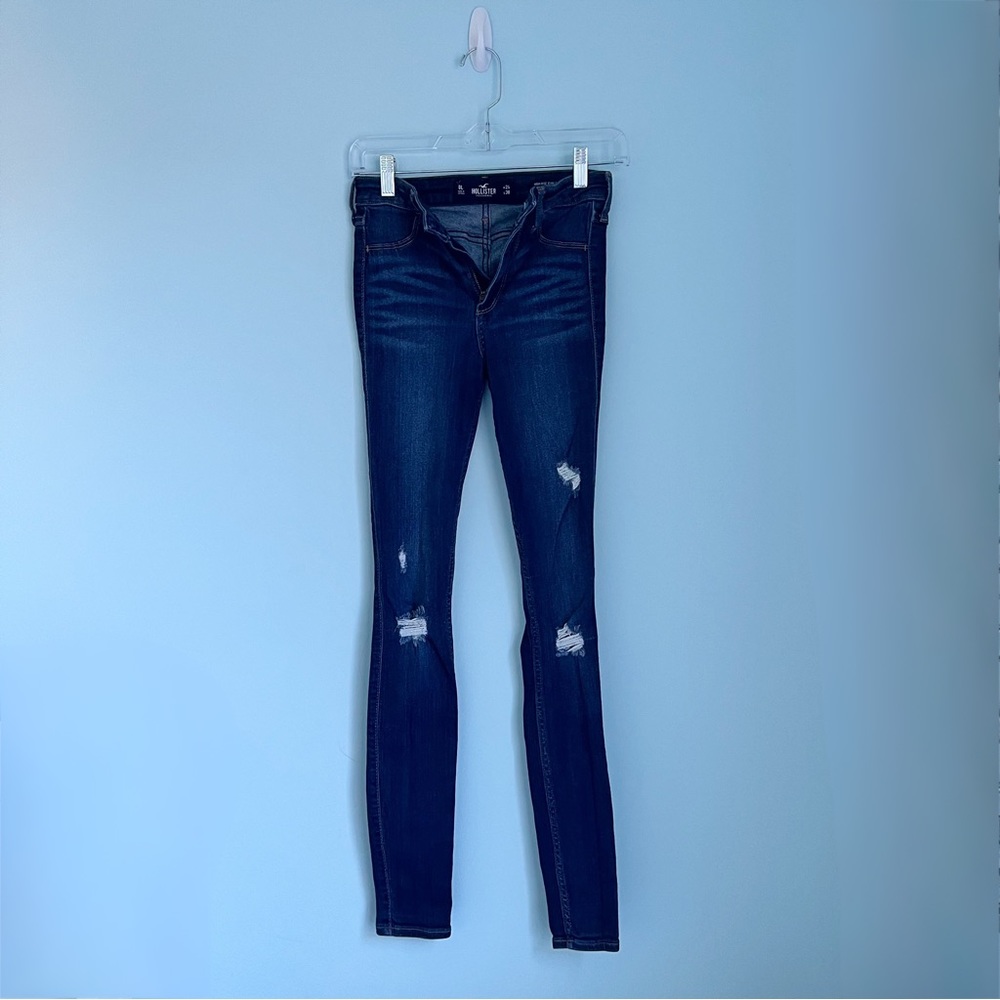 Hollister Indigo Blue Advanced Stretch High-Rise Jean Legging (0L/W24/L30)
